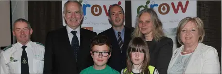  ??  ?? ECO Tribe Silver award winners Aston Village ETNS, Maya Rose Brennan and Seán Kinsella and Drogheda Tidy Towns Tidy Towns receive their award from Dr. Pamela Whitaker, Kathleen Muckian, Cllr. Oliver Tully, Barry Eaton and Litter Warden Martin Reilly