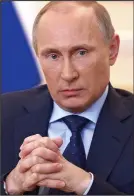  ??  ?? ‘Gentle hint’: Vladimir Putin