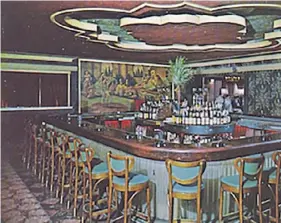  ?? Provided by David S. Rotenstein ?? A postcard featuring the Ankara nightclub bar.