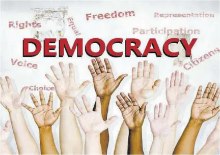  ??  ?? We have to strengthen our political, civil, economic, and social institutio­ns to make sure that our fragile democracy is preserved against all enemies, foreign and domestic.