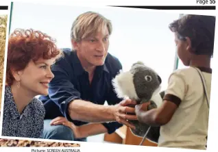  ??  ?? Loving family: Nicole Kidman, David Wenham and Sunny Pawar star in the new film Lion