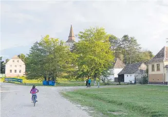  ??  ?? Im Herzen Rumäniens liegt der kleine Ort Movile, der im Deutschen „Hundertbüc­heln“genannt wird – aufgrund seiner einhundert Hügel im Dorf. Von hier sind es bis zur Hauptstadt Bukarest rund 300 Kilometer. Doch mit dem Internet sind die wenigen Einwohner...