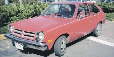  ??  ?? The unit-constructi­on Chevette came as a two-door hatchback only, but with five trim levels, including a base model with no rear seat.