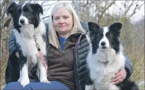  ?? Photograph­s: Iain Ferguson, The Write Image. ?? Jackie MacDonald and her two Border collies will be taking on the world’s best at Crufts this week.