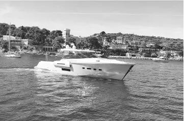  ??  ?? Float’s 18-metre yacht can be rented by the seat and by the day. — WP-Bloomberg photo