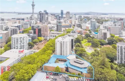  ?? Photo / Supplied ?? 108 Greys Avenue, in Auckland CBD, offers buyers 3,091sqm of land.