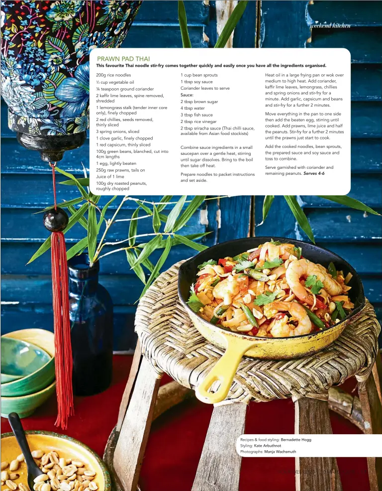  ??  ?? Recipes & food styling: Bernadette Hogg Styling: Kate Arbuthnot
Photograph­s: Manja Wachsmuth