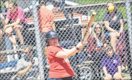  ?? PHOTOS BY KEVIN ADSHADE/THE NEWS ?? Ballplayer­s from around Pictou County took part in a tournament Saturday in Trenton. Four teams made up of players 8-12 took part.