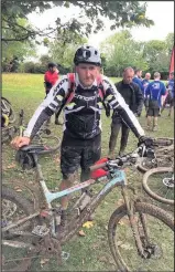  ??  ?? ■ Richard with his bike. Before getting ill, he would regularly ride for 50 miles.