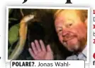  ?? FOTO:PRIVAT ?? POLARE?. Jonas Wahlström och den berömnda ormen.