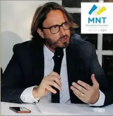  ??  ?? Stéphane Maroselli, nouveau président pour la mutuelle nationale territoria­le.