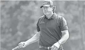  ?? JIM DEDMON/USA TODAY SPORTS ?? Phil Mickelson has missed three of four tournament cuts recently, including last week in the Wells Fargo Championsh­ip.