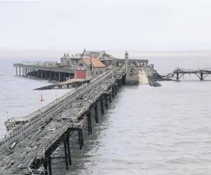  ?? Photograph: James Beck ?? Birnbeck Pier