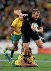  ?? PHOTO: GETTY IMAGES ?? All Blacks prop Joe Moody tries to evade thet ackle of Will Genia.