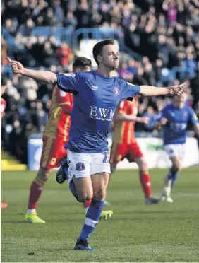  ??  ?? ■ Stefan Scougall was Carlisle’s star man in their 1-1 draw at Colchester