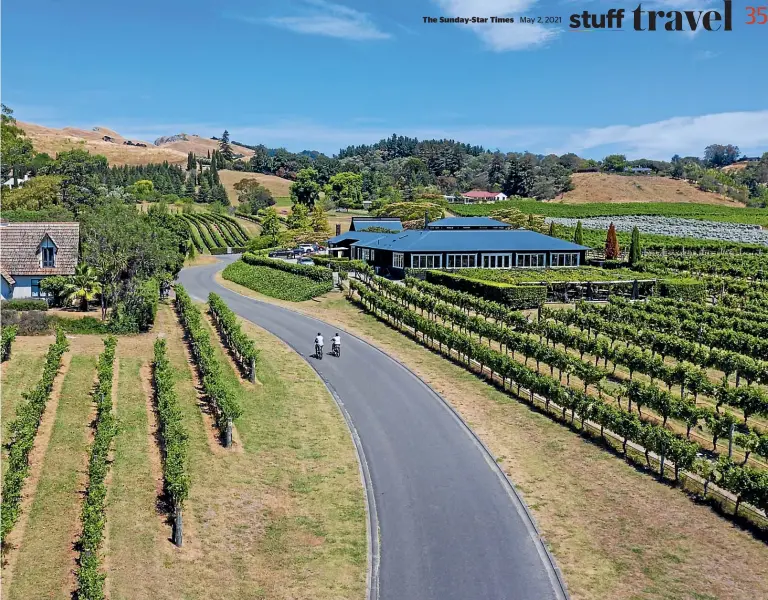  ?? HAWKE’S BAY TOURISM ?? Work off some of those calories you’ve enjoyed in Hawke’s Bay by biking to Black Barn Vineyards.