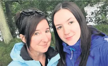  ??  ?? Heroic Margaret McVean from Perth wanted to pay tribute to daughter Karen and granddaugh­ter Megan