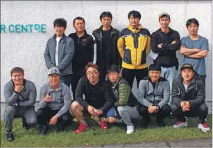  ??  ?? The happy group of Korean divers who took part in the Underwater Centre’s first Korean language course.