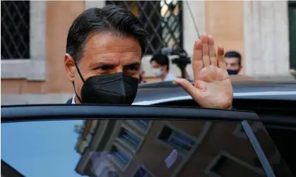  ?? Photograph: Remo Casilli/Reuters ?? Giuseppe Conte, the head of the Five Star Movement, led the Italy’s coalition government at the time of the first coronaviru­s outbreak in 2020.
