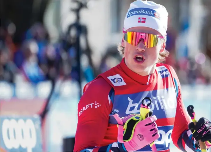 ?? TERJE PEDERSEN / NTB ?? Johannes Høsflot Klæbo ble syk med influensa og mistet denne sesongens Tour de Ski.