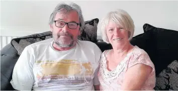  ??  ?? A charity event is to take place to fund vital research into progressiv­e supranucle­ar palsy. Stephen Thomas, pictured here with wife Maureen, was diagnosed with the disorder at the start of 2016