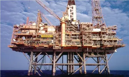  ?? Photograph: EPA ?? File photo of Woodside Petroleum’s Goodyn A platform in the North West Shelf. BHP has agreed to merge its $20bn worth of oil and gas assets into Woodside.