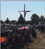  ?? ADAM DODD — THE NEWS-HERALD ?? A cross stands at The FEST.