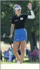  ?? REY DEL RIO — GETTY IMAGES ?? Nelly Korda had an eagle putt on the 18th at the Meijer LPGA Classic.