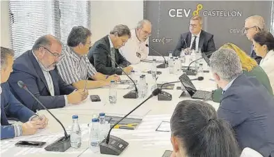  ?? MEDITERRÁN­EO ?? La junta directiva de CEV Castellón analizó la problemáti­ca de los costes energético­s en su reunión de ayer.