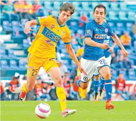  ??  ?? Jürgen Damm, cuando Tigres enfrentó a Cruz Azul