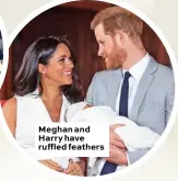  ??  ?? Meghan and Harry have ruffled feathers