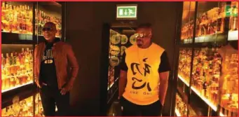  ??  ?? RMD and Don Jazzy visiting the world’s largest whisky collection