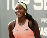  ?? DYLAN BUELL TNS ?? Coco Gauff, who started 2019 ranked 686th in women’s singles, has climbed to No. 53 in the world rankings.