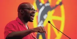  ?? PICTURE: DAVID RITCHIE ?? CONCERNED: Solly Mapaila, second deputy-general secretary of the SACP, spoke at the Sactwu National Bargaining Conference at the Cape Sun Hotel.