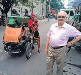  ?? EUSEBIO VAL ?? José Rivera, en Intramuros, el centro histórico de Manila