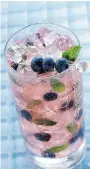  ?? TIM TURNER/ AGATE SURREY ?? Blueberry Lavender Mojito is meant to be sipped and savoured in the summer.