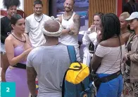  ?? REPRODUÇÃO ?? 1 MC Guimê e Sapato foram intimados para prestarem depoimento sobre a suposta importunaç­ão sexual
2 Dania Mendez se despede dos participan­tes do BBB e volta para o México
2