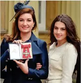  ??  ?? Celebrity mother: With Ms Brady as she received a CBE in 2014