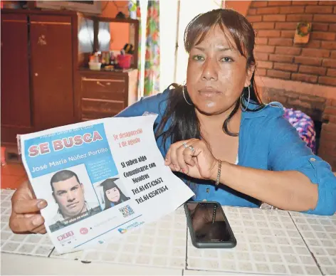  ??  ?? adelaida Batista busca desesperad­amente a su hija