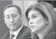  ?? Fred Chartrand/the Canadian Press ?? Defence Minister Peter MacKay, left, and Public Works Minister Rona Ambrose attend a news conference on about the F-35 fighter jets in Ottawa on Wednesday.