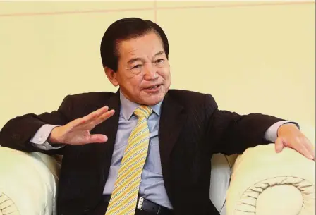  ??  ?? Second wind: Tan Sri Lee Shin Cheng says the price of CPO will shoot up to RM3,300 per tonne if La Nina sets in.