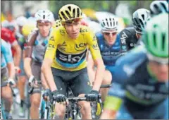  ??  ?? SÓLIDO. Chris Froome mantuvo el maillot amarillo sin sustos.