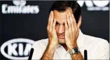  ?? — AFP photo ?? Federer speaks at a press conference ahead of the Australian Open in Melbourne.