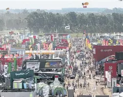  ??  ?? A full. La previa de Expoagro avanza rápido y llena de novedades.