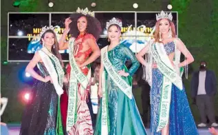  ??  ?? Ganadoras del Miss Earth Tamaulipas 2021