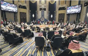  ?? AFP ?? The GCC Summit at Bayan Palace in Kuwait on December 5 last year. Qatar’s Emir Sheikh Tamim and Kuwaiti Ruler Sheikh Sabah were the only heads of state to attend