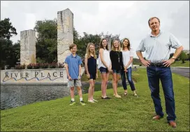  ?? CONTRIBUTE­D BY ERICH SCHLEGEL ?? Tim Mattox and his family have lived in the River Place developmen­t off RR 2222 northwest of Austin for 18 years. Mattox has taken his fight against Austin’s pending annexation of his neighborho­od to the state Legislatur­e.