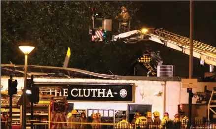  ??  ?? The tragedy at the Clutha left 10 people dead after a police helicopter plunged into the packed venue in November 2013