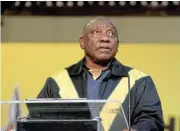 ?? /Sunday Times/Sandile Ndlovu ?? Tightrope: Cyril Ramaphosa heads the ANC candidacy list, but must tread carefully amid the factions.