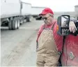  ??  ?? Blake Hurst, a corn and soybean farmer and president of the Missouri Farm Bureau, leans against a truck on his farm in Westboro, Mo. U.S. President Donald Trump has vowed to redo the North American Free Trade Agreement, but Hurst says NAFTA has been...